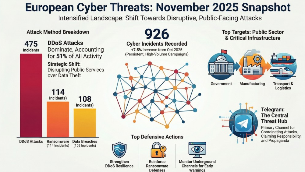 Europe Cyber Threat Briefing: November 2025 Analysis